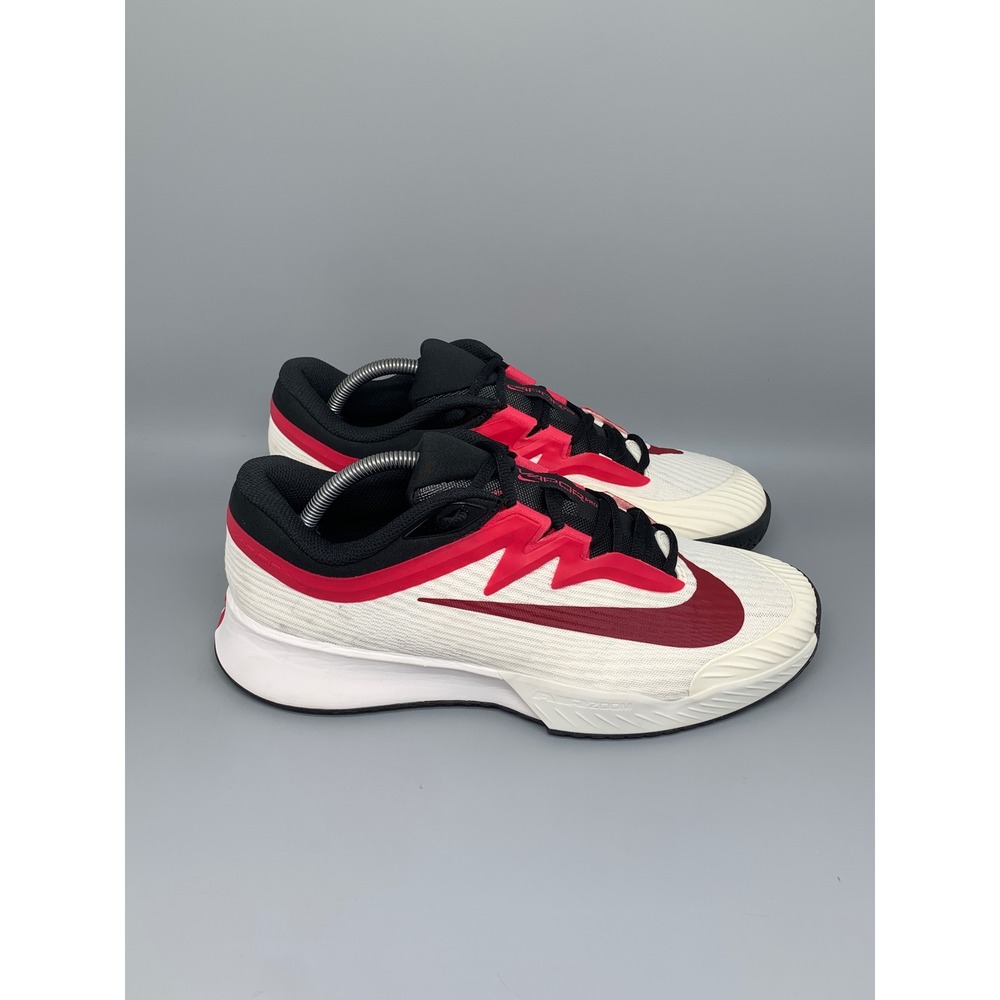 Nike Court Air Zoom Vapor Pro 3 White Red Tennis Shoes FZ2158-104 Women's Sz 11